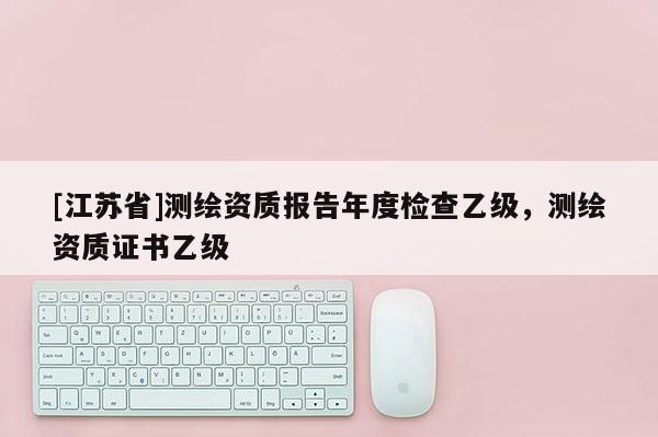 [江苏省]测绘资质报告年度检查乙级，测绘资质证书乙级