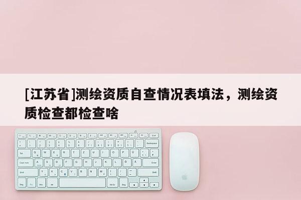 [江苏省]测绘资质自查情况表填法，测绘资质检查都检查啥